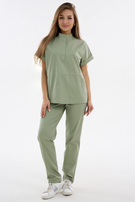 Костюм женский 401 CVC. Цвет: Оливковый