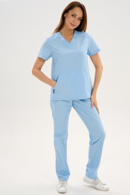 Костюм женский 555 ТСК. Цвет: холодный голубой