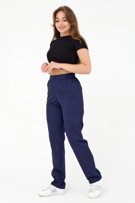 Брюки женские 281 ТС. Цвет: темно-синий