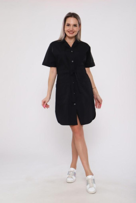 Халат женский 198 ТС. Цвет: черный