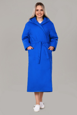 Халат утепленный 103 ТС. Цвет: синий