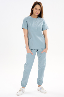 Костюм женский 205 CVC. Цвет: серо-голубой