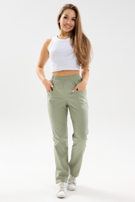 Брюки женские  481  CVC. Цвет: оливковый 