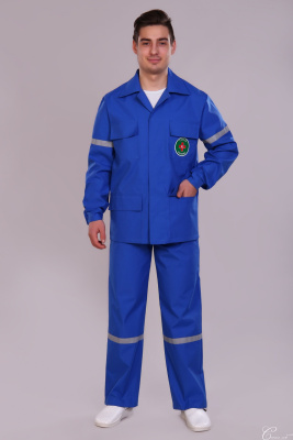 Костюм скорой помощи летний мужской  53 СиСу. Цвет: васильковый