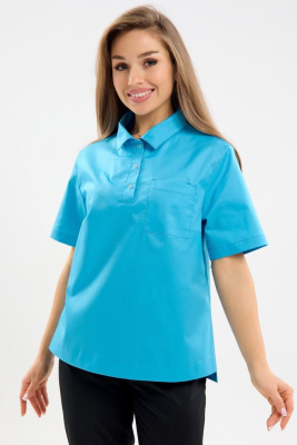 Куртка женская 405 СVC. Цвет: голубой