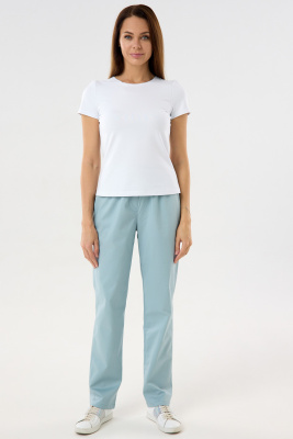 Брюки женские 201 CVC. Цвет: серо-голубой