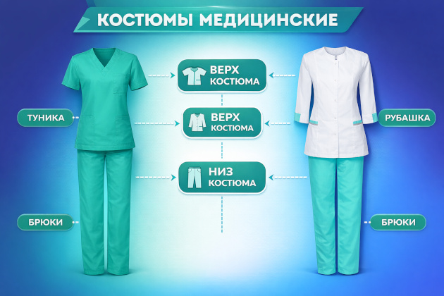 Медицинские костюмы: назначение, виды и применение