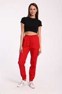 Брюки женские 221 ТС. Цвет: красный