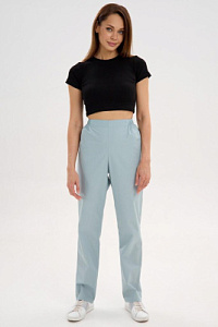 Брюки женские 281 ТС. Цвет: серо- голубой
