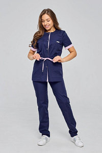 Костюм женский мод. 187 ТС. Цвет: темно-синий