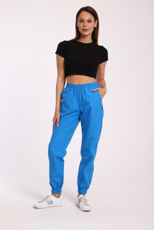 Брюки женские 221 ТС. Цвет: васильковый