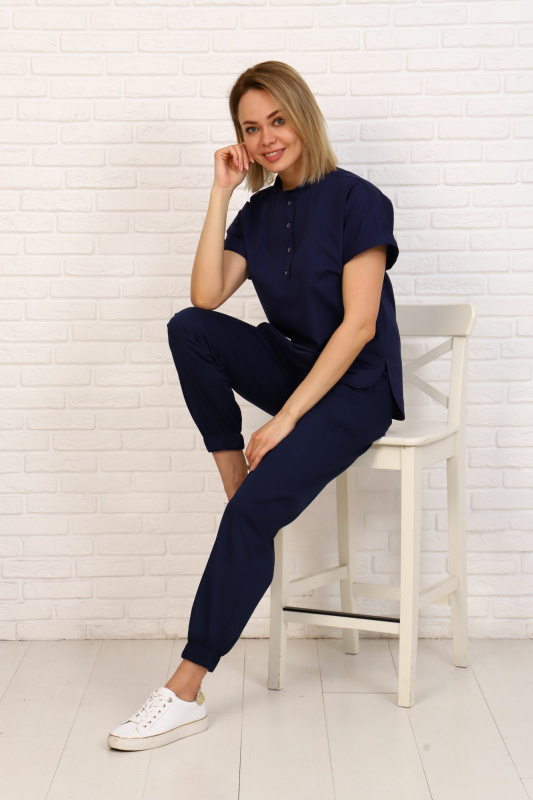 Куртка женская  189 ТС. Цвет: темно-синий