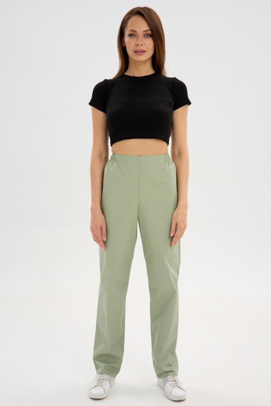 Брюки женские  281 ТС. Цвет: оливковый