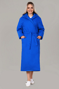 Халат утепленный 103 ТС. Цвет: синий