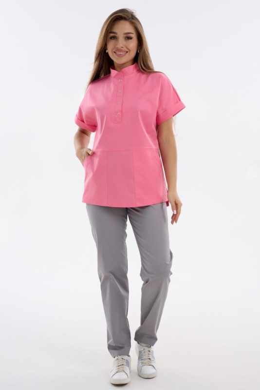 Костюм женский 401 CVC Цвет: розовый и серый