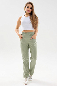 Брюки женские  481  CVC. Цвет: оливковый 