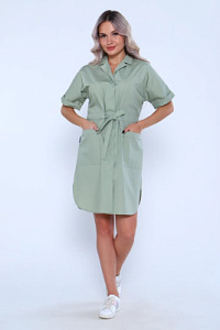 Халат женский 198 ТС. Цвет: оливковый