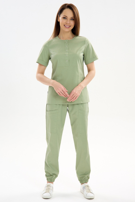 Костюм женский 205 CVC. Цвет: оливковый