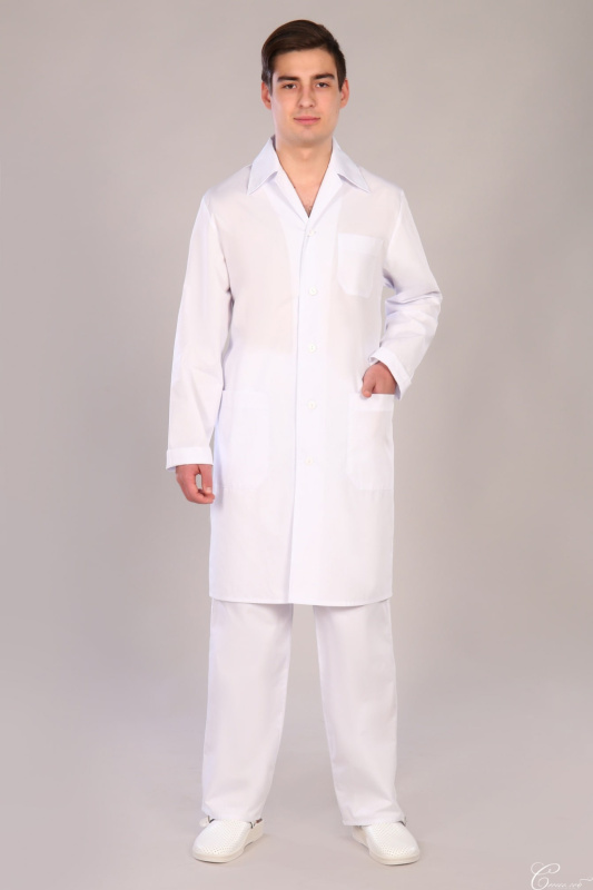 Халат мужской 9 ТС. Цвет: белый