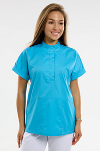 Куртка женская 401 СVC. Цвет: голубой