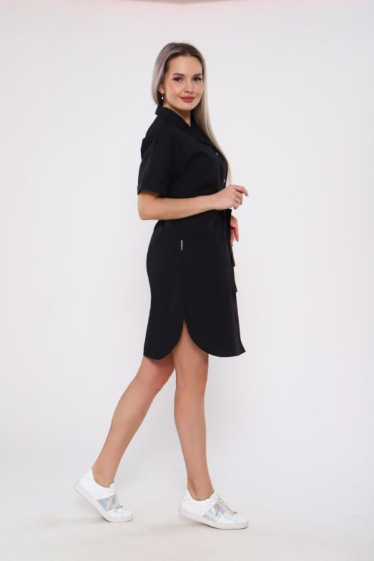 Халат женский 198 ТС. Цвет: черный