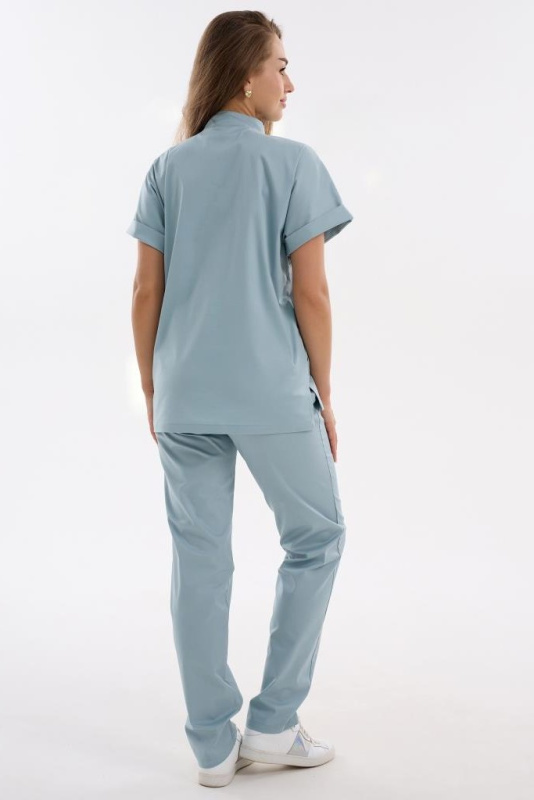 Костюм женский 401 CVC. Цвет: серо-голубой