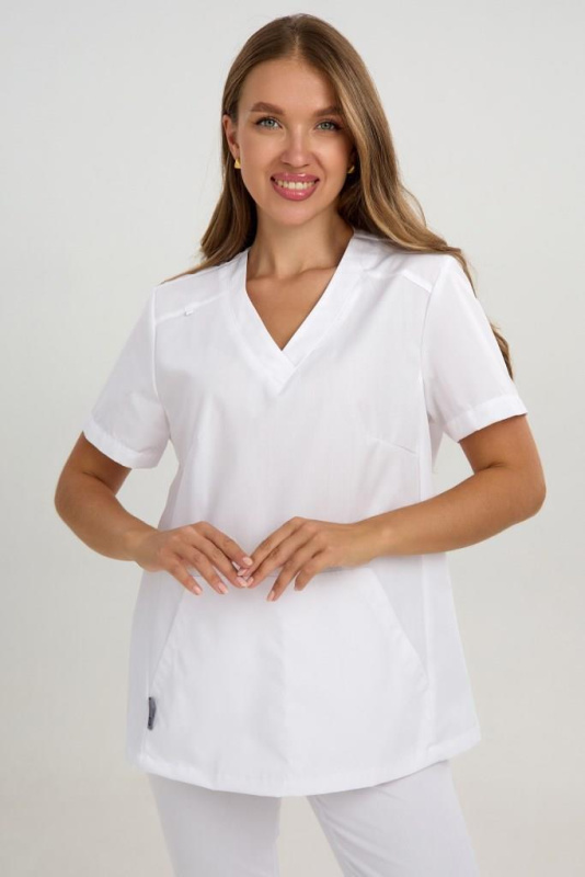 Куртка женская 555 ТС. Цвет: белый