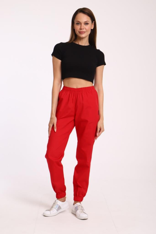 Брюки женские 221 ТС. Цвет: красный