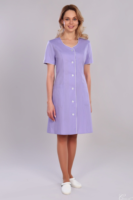 Халат женский  32 TC. Цвет: сиреневый