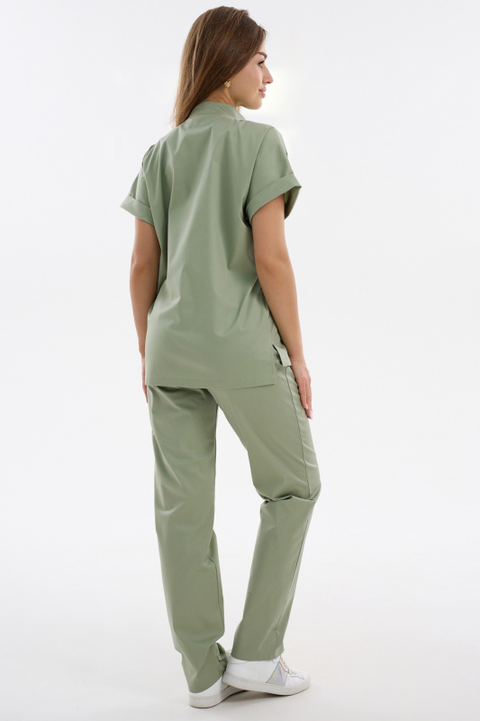 Костюм женский 401 CVC. Цвет: Оливковый