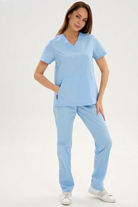 Костюм женский 555 ТСК. Цвет: холодный голубой