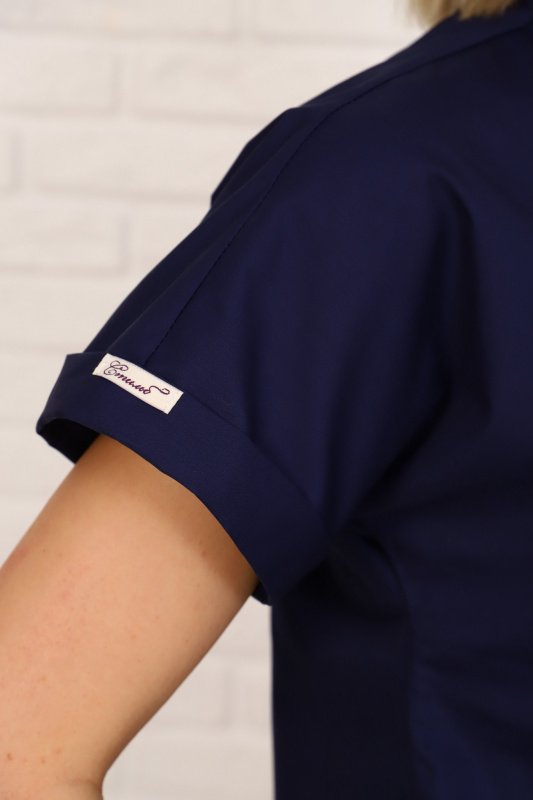 Куртка женская  189 ТС. Цвет: темно-синий