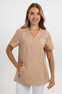 Куртка женская 555 ТС. Цвет: миндальный