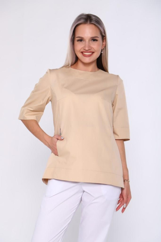 Блузка женская 217 ТС. Цвет: бежевый