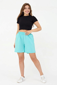 Шорты женские трикотажные мод. 2006 Тр. Цвет: светло-бирюзовый