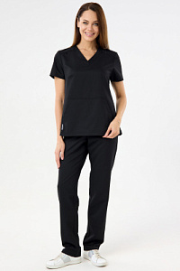 Костюм хирургический 555 Вискоза  Цвет: черный