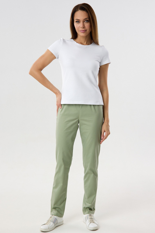 Брюки женские  201 CVC. Цвет: оливковый 