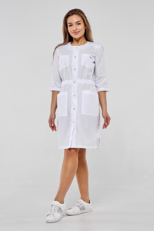 Халат женский 184 ТС. Цвет: белый