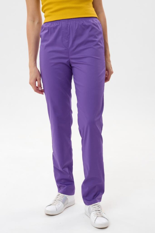 Брюки женские 201 CVC. Цвет: фиолетовый