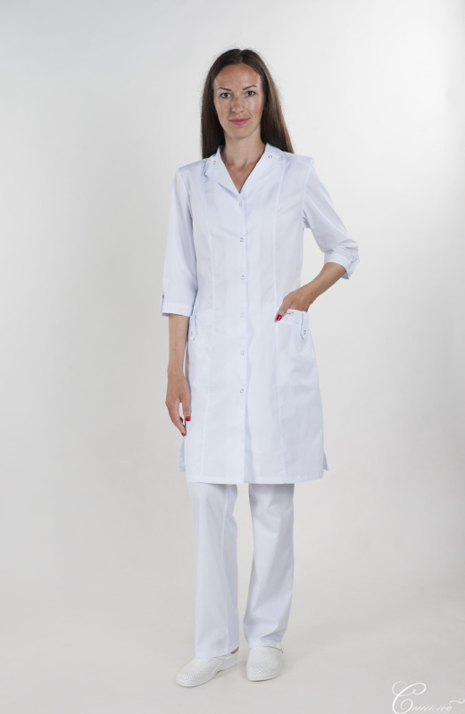 Халат женский  172 ТС. Цвет: белый