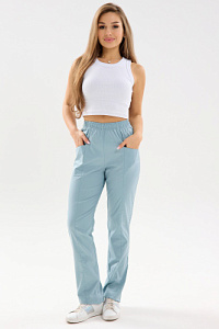 Брюки женские  481  CVC. Цвет: серо-голубой 