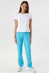Брюки женские 281 ТС. Цвет: голубой