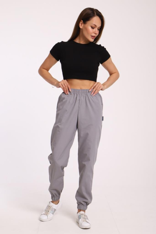 Брюки женские 221 ТС. Цвет: серый